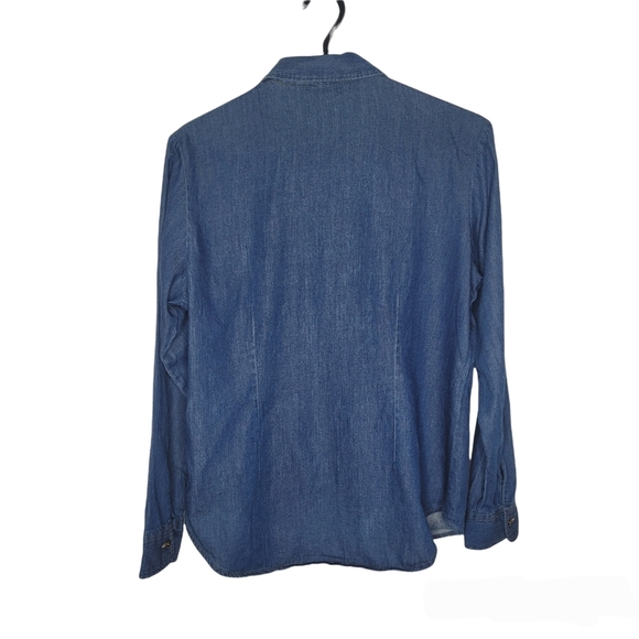 Lee Riders button down denim shirt size Medium - Picture 4 of 8